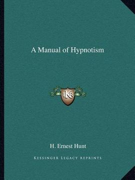 portada a manual of hypnotism (en Inglés)