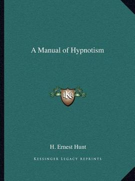 portada a manual of hypnotism (in English)