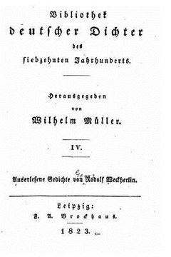 portada Bibliothek deutscher dichter des siebzehnten jahrhunderts - IV (en Alemán)