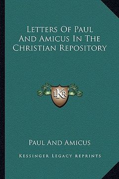 portada letters of paul and amicus in the christian repository