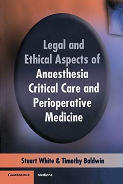 portada Legal and Ethical Aspects of Anaesthesia, Critical Care and Perioperative Medicine (en Inglés)