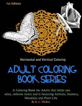portada Horizontal and Vertical Coloring: Adult Coloring Book Series (en Inglés)