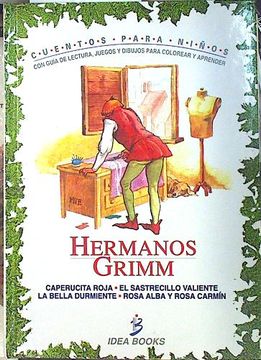 portada Hermanos Grimm Cuentos Para Niños con Guía de Lectura, Juegos y Dibujos Para Colorear y Aprender.