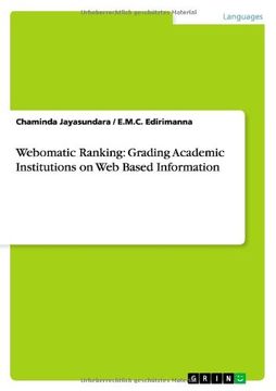 portada Webomatic Ranking: Grading Academic Institutions on Web Based Information