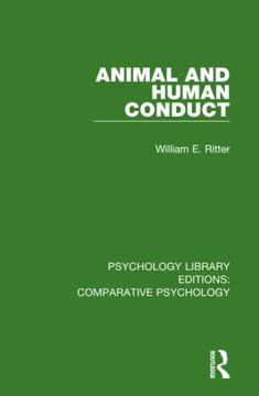 portada Animal and Human Conduct (Psychology Library Editions: Comparative Psychology) (in English)
