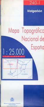portada mapa topográfico nacional de españa. escala 1:25.000. 240-i. valgañón.