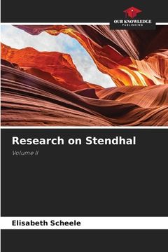 portada Research on Stendhal (en Inglés)