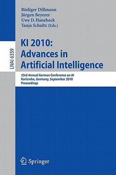 portada ki 2010: advances in artificial intelligence: 33rd annual german conference on ai, karlsruhe, germany, september 21-24, 2010, proceedings (en Inglés)