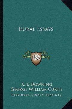 portada rural essays (en Inglés)