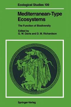 portada mediterranean-type ecosystems: the function of biodiversity (en Inglés)