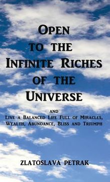 portada Open to the Infinite Riches of the Universe (en Inglés)