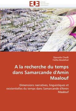 portada a la Recherche Du Temps Dans Samarcande D'Amin Maalouf