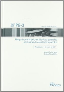 portada pg-3, pliego de prescripciones técnicas generales para obras de carreteras y puentes