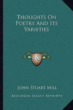 portada thoughts on poetry and its varieties (en Inglés)
