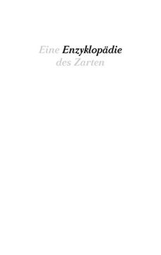 portada Eine Enzyklopädie des Zarten (in German)
