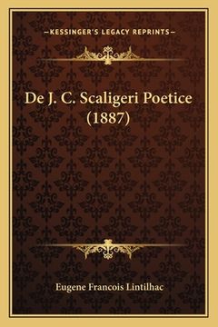 portada De J. C. Scaligeri Poetice (1887) (in French)