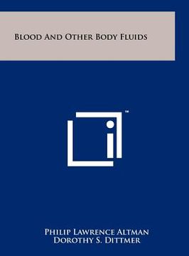 portada blood and other body fluids (en Inglés)