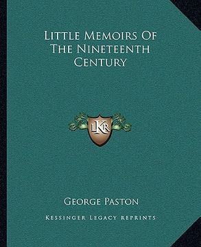 portada little memoirs of the nineteenth century (in English)