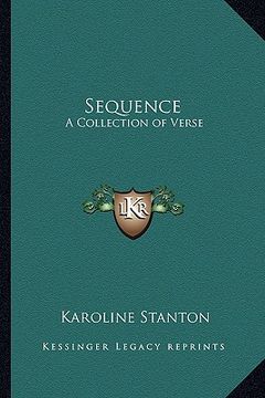 portada sequence: a collection of verse (en Inglés)