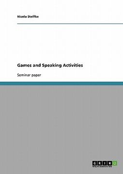 portada games and speaking activities (in English)