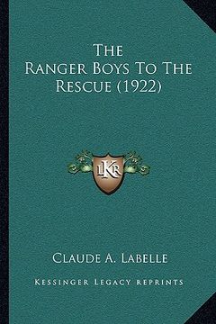 portada the ranger boys to the rescue (1922) (in English)