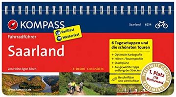 portada Saarland: Fahrradführer mit Top-Routenkarten im Optimalen Maßstab. (en Alemán)
