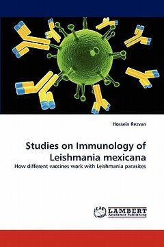 portada studies on immunology of leishmania mexicana (en Inglés)