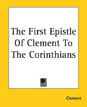 portada the first epistle of clement to the corinthians (en Inglés)