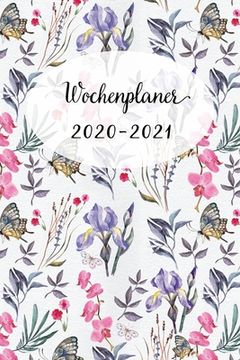 portada Wochenplaner 2020-2021: Nettes Fliederblau Blumen Wochen - und Monatsplaner - Terminkalender Tagesplaner - ein Liebevolles Geschenk für Frauen (en Alemán)