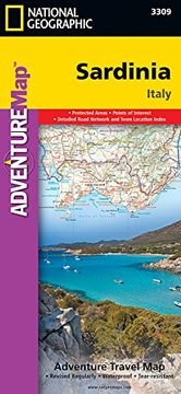 portada national geographic adventure map sardinia, italy (en Inglés)