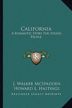portada california: a romantic story for young people (en Inglés)
