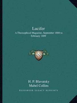 portada lucifer: a theosophical magazine, september 1888 to february 1889 (in English)