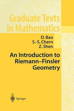 portada an introduction to riemann-finsler geometry (en Inglés)