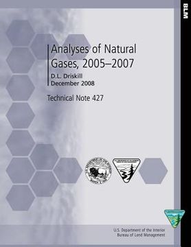 portada Analyses of Natural Gases, 2005-2007 (en Inglés)
