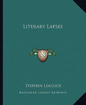 portada literary lapses (en Inglés)