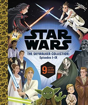 portada Star Wars Episodes I-Ix Little Golden Book Collection (en Inglés)