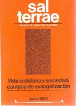 portada Sal Terrae, Revista De Teología Pastoral. Junio 1993. Tomo 81 / 6 (N. 958)