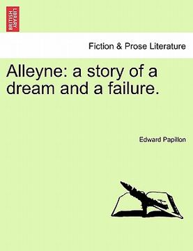 portada alleyne: a story of a dream and a failure.