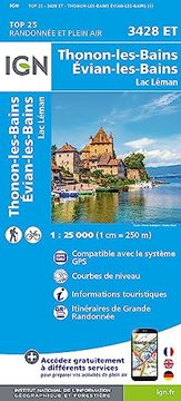 portada 3428Et Thonon-Les-Bains Evian-Les-Bains 1: 25 000