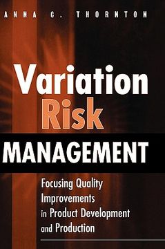 portada variation risk management: focusing quality improvements in product development and production (en Inglés)