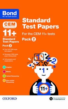 portada Bond 11+: CEM: Standard Test Papers: Pack 2