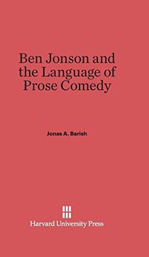 portada Ben Jonson and the Language of Prose Comedy (in English)