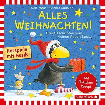 portada Alles Weihnachten! Alles Verschenkt! , Alles Gebacken! , Alles Advent! Drei Geschichten vom Kleinen Raben Socke: 21 cds (Kleiner Rabe Socke) (in German)