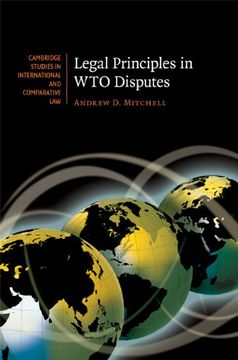 portada Legal Principles in wto Disputes (Cambridge Studies in International and Comparative Law) (en Inglés)