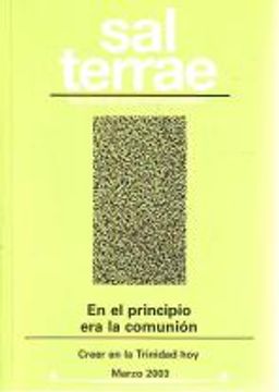 portada Sal Terrae, Revista De Teología Pastoral. Marzo 2003. Tomo 91 / 3 (N. 1065): En El Principio Era La Comunión