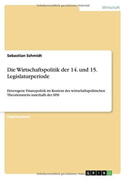 portada Die Wirtschaftspolitik der 14. und 15. Legislaturperiode (German Edition)
