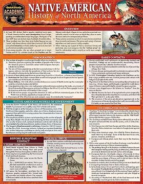 portada Native American History - North America: Quickstudy Lamninated Reference & Study Guide (en Inglés)