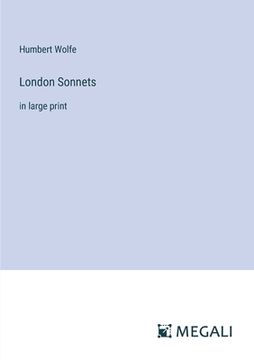 portada London Sonnets: in large print (en Inglés)