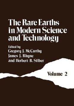 portada The Rare Earths in Modern Science and Technology: Volume 2 (en Inglés)