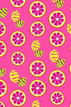 portada Pink Lemonade: A 6x9 Lemon Lime Notebook with 120 College Ruled Pages (in English)